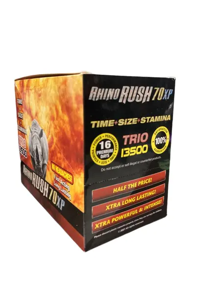 Rhino Rush 70XP Trio 13500 - Performance Enhancement Pills (3ct)