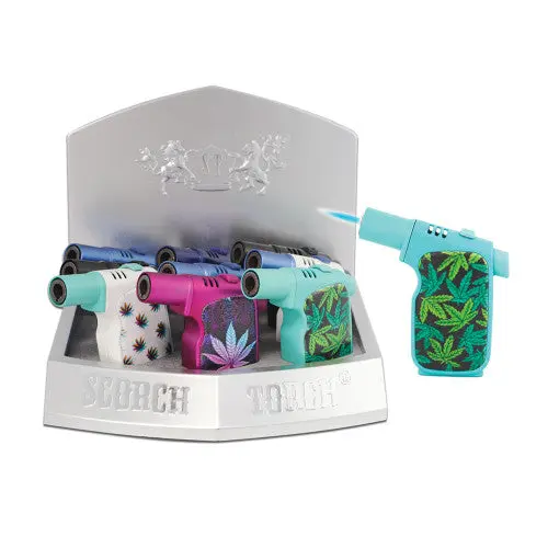 Scorch Torch - Flower Design (61650-1) Refillable Lighters (9ct)