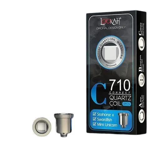 Lookah - 710 Connect (C - Square Quartz Coil) Quartz Coils (5ct)