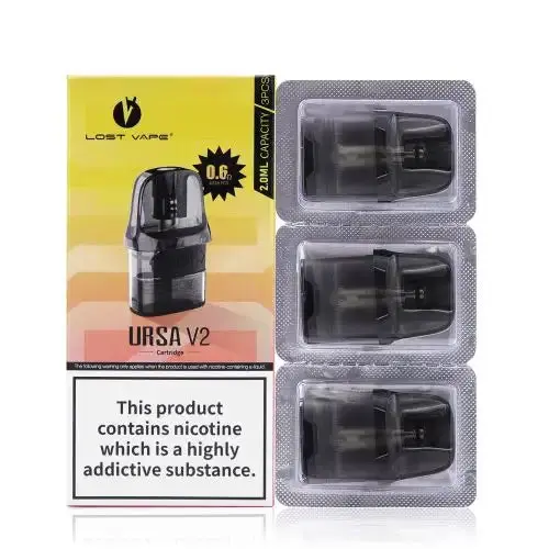 Lost Vape - Ursa V2 (0.6Ω) Replacement Pods (2.5mL, 3ct)