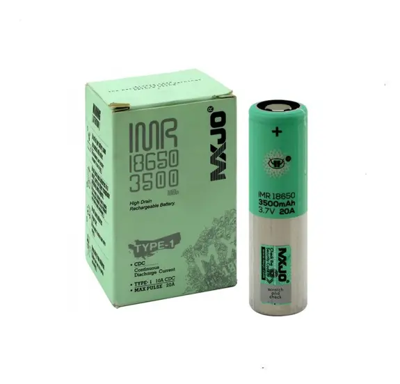 MXJO - 18650 3500mAh Flat Top Battery Green Box (1ct)