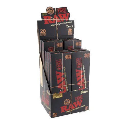 Raw - King Size Cones (12ct, 20pk)