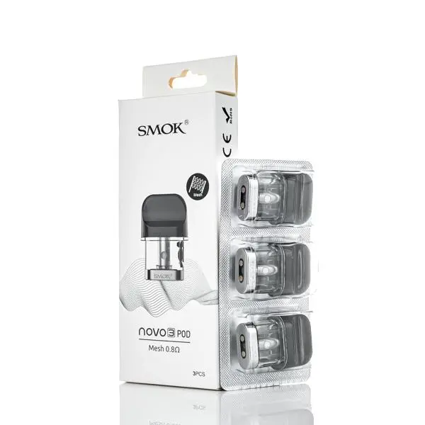 Smok - Novo 3 (0.8Ω) Replacement Pods (2mL, 3ct)