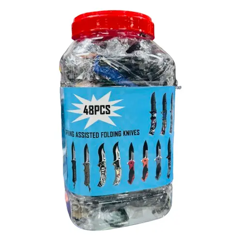 Spring Assisted Folding Knives (JR-100) - (48ct)