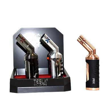 Tesla Coil - Twist W/Grip (61622-T) Single Flame Refillable Lighters (6ct)