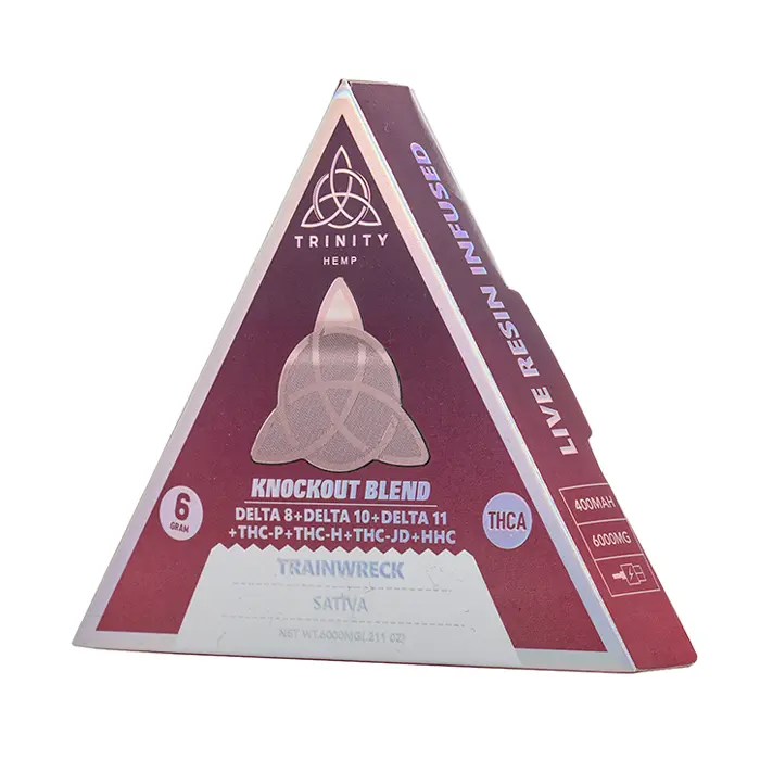 Trinity - All in 1 KnockOut Blend (D8 + D10 + D11 + HHC + THC-P + THC-H + THC-JD + THCA SAUCE) - Hemp Disposables (6g)