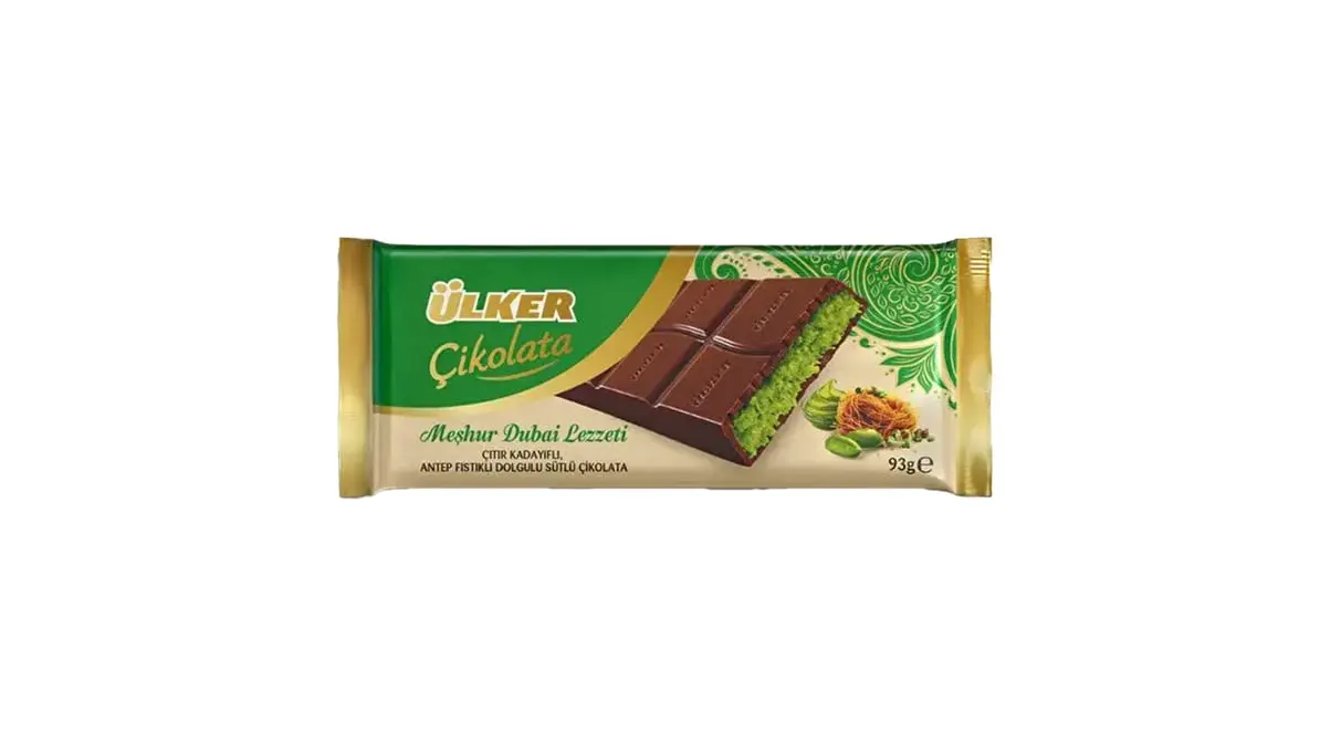 Ulker - Dubai Milk Chocolate w/ Pistachio Filling (93g)