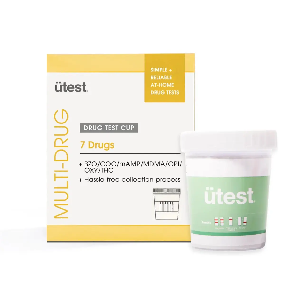 Utest - 7-Panel Multi Drug Test Cup