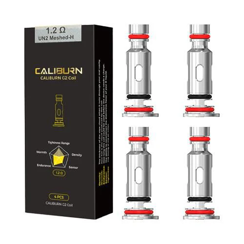 Uwell - Caliburn G2 (1.2Ω Mesh-H) Replacement Coils (4ct)