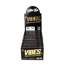 Vibes - 1 1/4 Size Ultra Thin Rolling Papers (50ct, 50pk)
