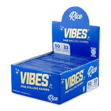 Vibes - King Size Rice Rolling Papers (50ct, 33pk)