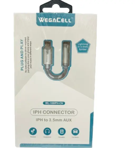 WegaCell - Plug and Play IPH Connector (IPH to 3.5mm AUX) - Electronics